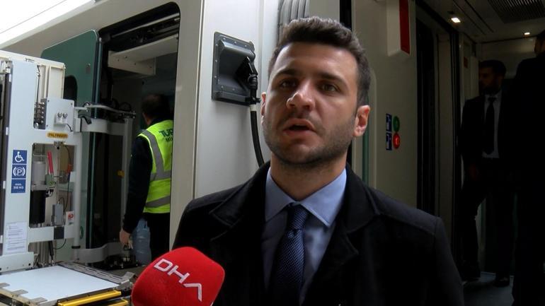 324 yolcu kapasiteli ilk Milli Elektrikli Tren Marmaray Bakırköy İstasyonunda