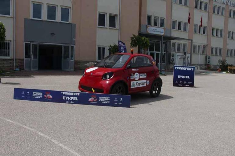 Liselilerin kalorifer dairesinde yaptıkları araç, Türkiye 1’incisi oldu