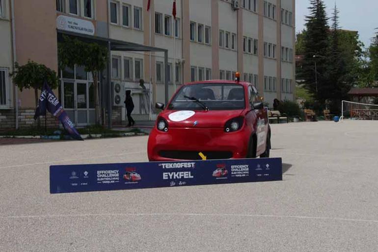 Liselilerin kalorifer dairesinde yaptıkları araç, Türkiye 1’incisi oldu