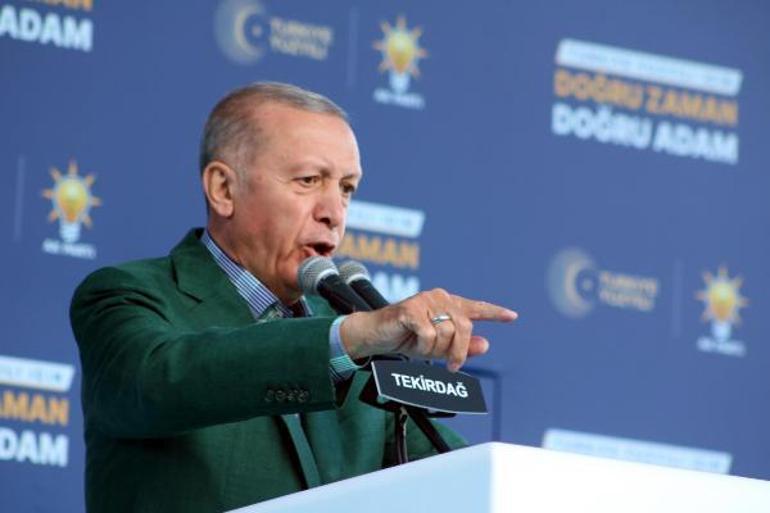Erdoğan: Biz bu CHPye, PKKya ülkemizi, vatanımızı böldürtmeyiz