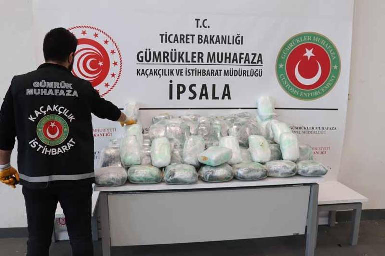 İpsala Gümrük Kapısında 79 kilo skunk ele geçirildi