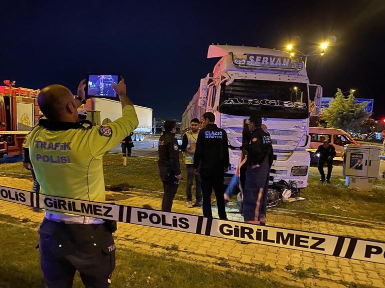 Elazığ’da TIR’ın altında kalan motosiklet sürücüsü öldü