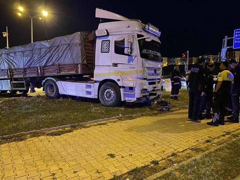 Elazığ’da TIR’ın altında kalan motosiklet sürücüsü öldü