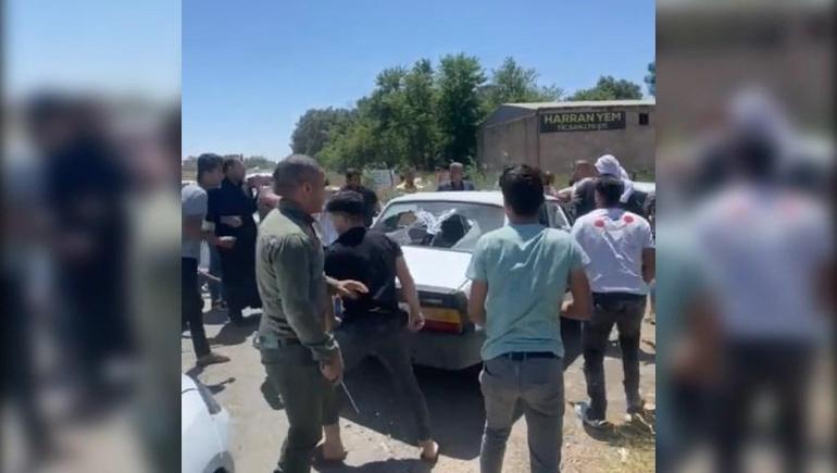 Şanlıurfada seçim kavgası kamerada