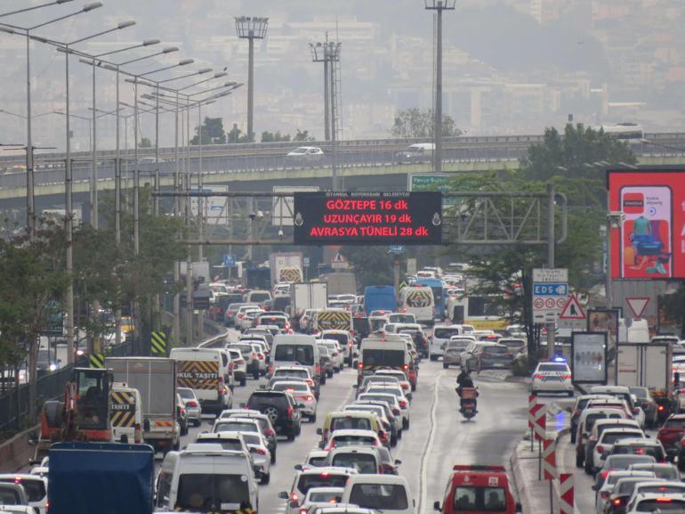 İstanbulda trafik yoğunluğu