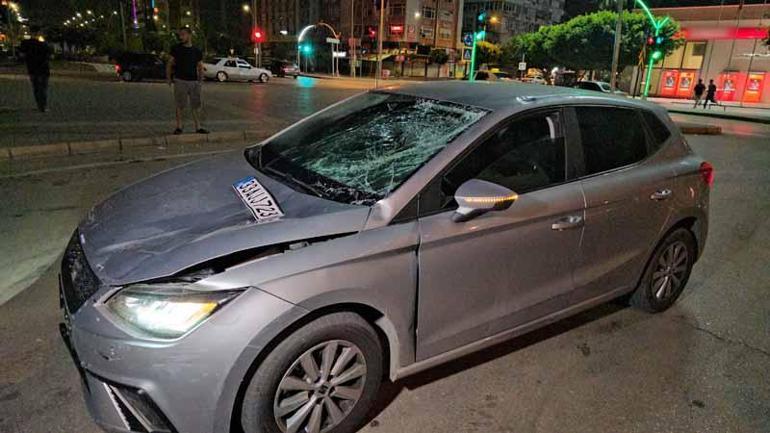 Adanada, otomobilin çarptığı bisikletli ağır yaralandı