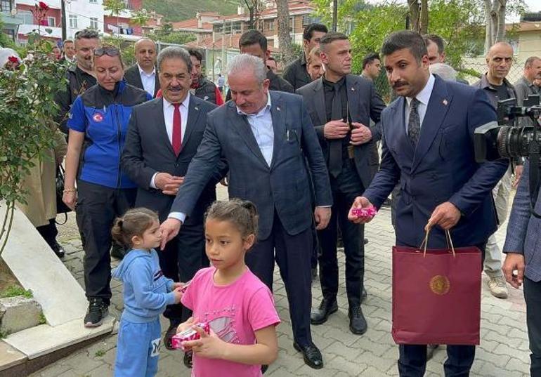 TBMM Başkanı Şentop, Tekirdağda depremzedeleri ziyaret etti