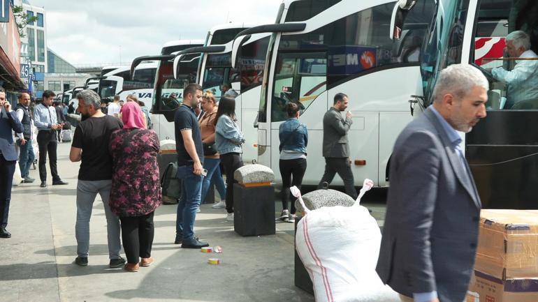 Otogarda 2nci tur hareketliliği