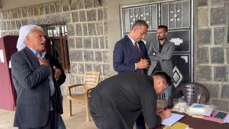 Şanlıurfa’da, oy sandığı muhtarın evine kuruldu