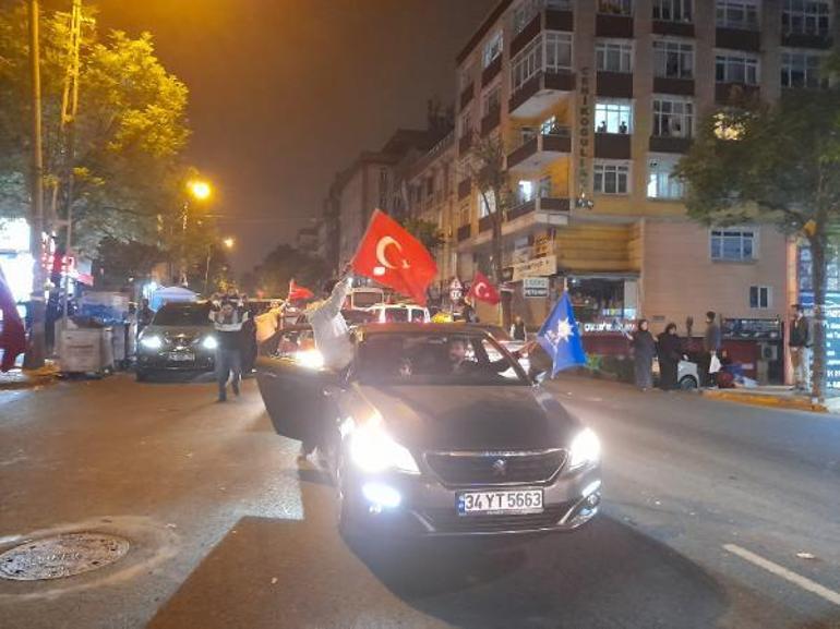 İstanbulda seçim sonucu kutlamaları