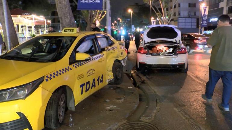 Bağdat Caddesinde trafik kazası: 2 yaralı
