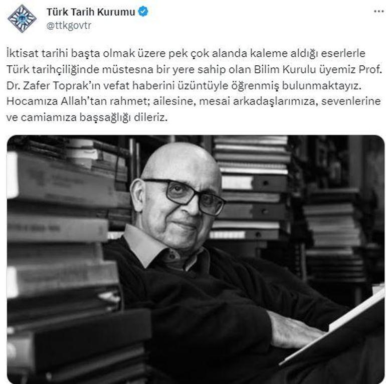 Prof. Dr. Zafer Toprak hayatını kaybetti