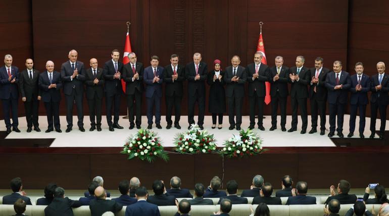 Cumhurbaşkanı Erdoğan, yeni kabineyi açıkladı