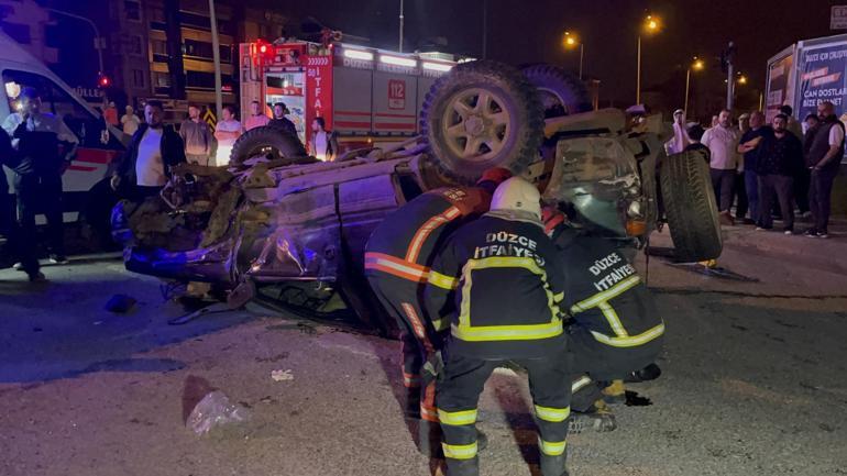 Kavşakta otomobil ile cip çarpıştı; 1i ağır, 6 yaralı