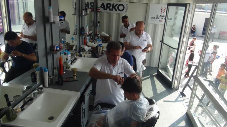 Evyap, deprem bölgesinde hijyen istasyonu ve mobil berber projesini hayata geçirdi