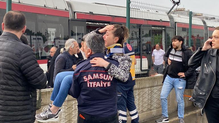 Samsunda tramvay, arıza yapan tramvaya arkadan çarptı: 1i ağır, 26 yaralı