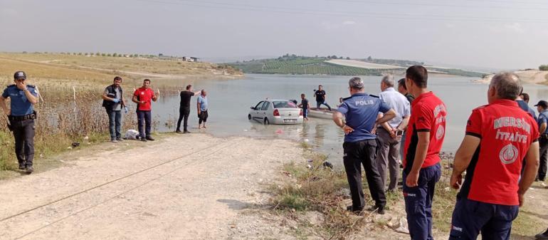 Baraja düşen otomobilde cesedi bulundu