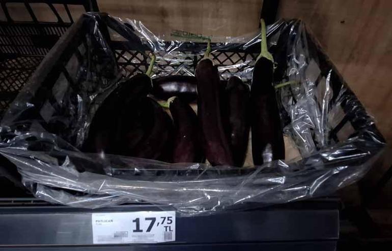 Halde kilosu 2 lira olan patlıcanın fiyatı semt pazarında 4’e, market rafında 9’a katladı