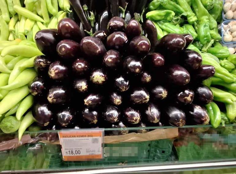 Halde kilosu 2 lira olan patlıcanın fiyatı semt pazarında 4’e, market rafında 9’a katladı