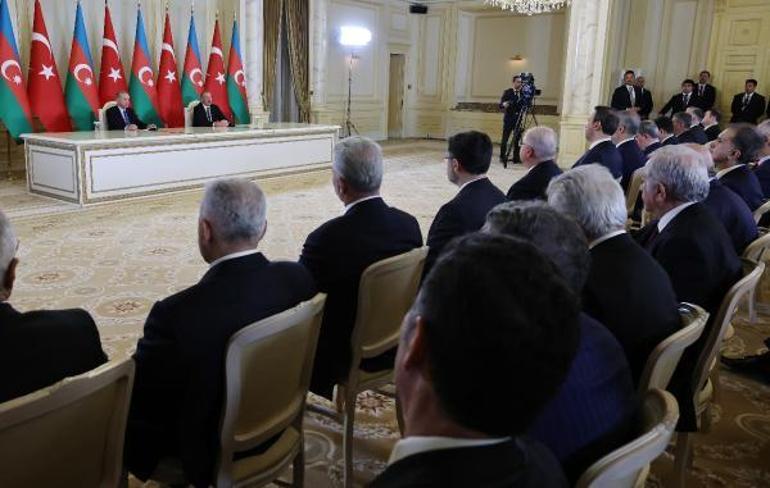 Cumhurbaşkanı Erdoğan ve Cumhurbaşkanı Aliyev, ortak basın toplantısında açıklamalarda bulundu