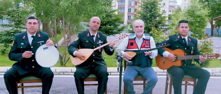 Sivasta jandarmadan Aşık Veysel temalı 184üncü yıl klibi