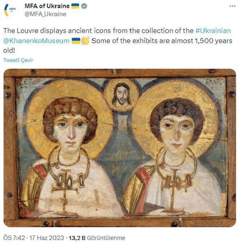 Ukrayna’nın savaştan kaçırılan sembolik eserleri Louvre Müzesi’nde sergileniyor