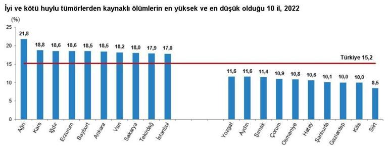TÜİK: 2022de 504 bin 839 ölüm gerçekleşti