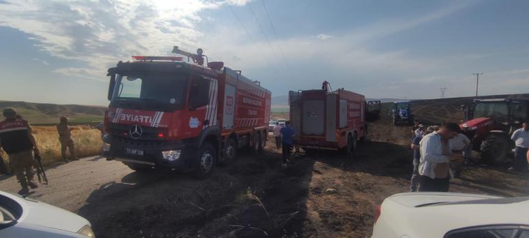 Batmanda 350 dönüm ekili buğday kül oldu