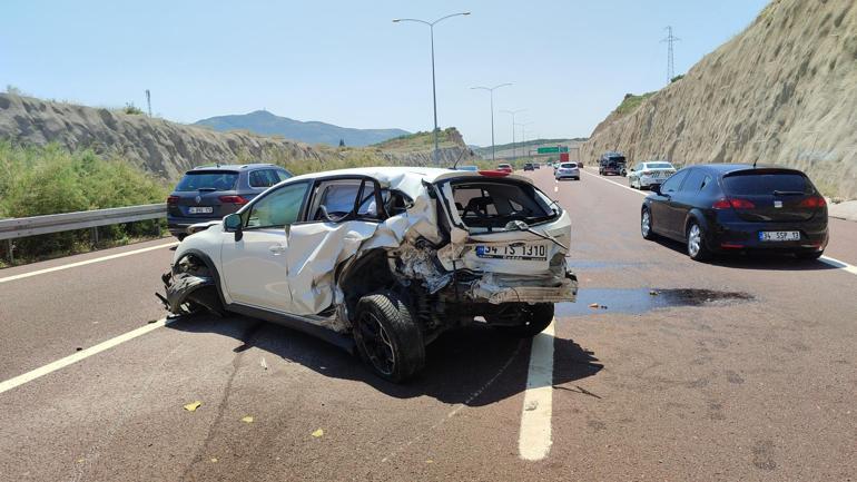 Makas kazası kamerada; 4 yaralı