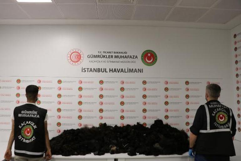İstanbul Havalimanında 93 kilogram insan saçı ele geçirildi