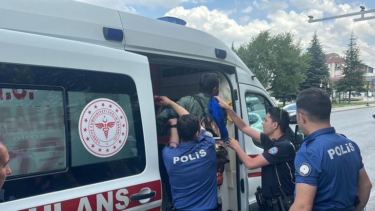 İki çocuğunu dilendiren baba, polise bıçak çekti, ardından kendini yaraladı