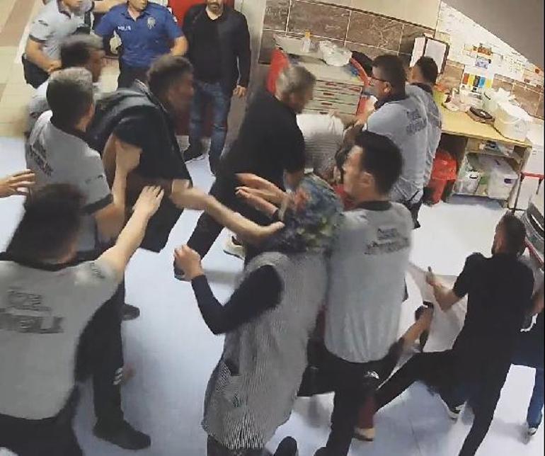 Nevşehirde hasta ve 2 yakınının sağlık çalışanlarına saldırması kamerada; 4 yaralı, 2 tutuklama