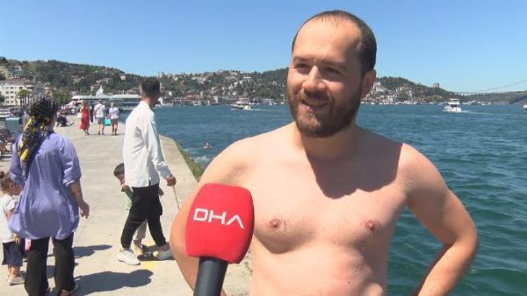 Boğazın tadını yüzerek çıkardılar