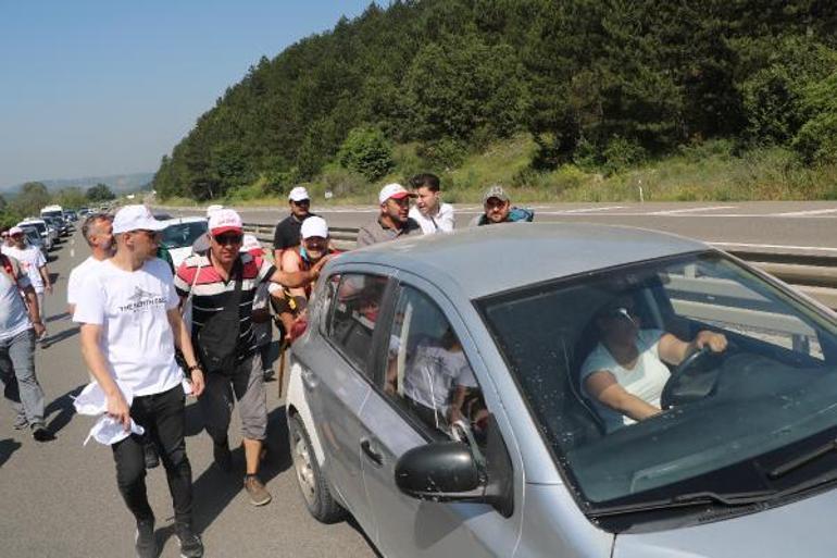 Tanju Özcanın Ankaraya başlattığı Değişim ve Adalet yürüyüşünde ikinci gün