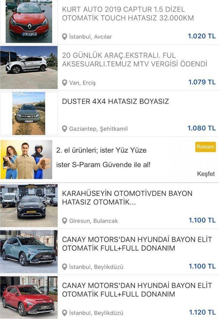İkinci el araç kararı 3 sıfır sildirdi