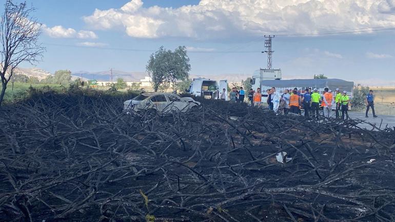Konyada iki otomobilin çarpışıp takla atması kamerada: 1 ölü, 1 yaralı