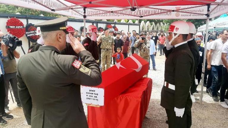 Şehit Taş, Kahramanmaraşta son yolculuğuna uğurlandı