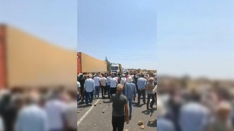 Şanlıurfa’da yol kapatan 17 çiftçi adliyeye sevk edildi