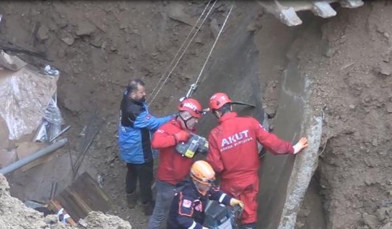 Giresunda fabrikada göçük altında kalan işçiyle iletişim kesildi