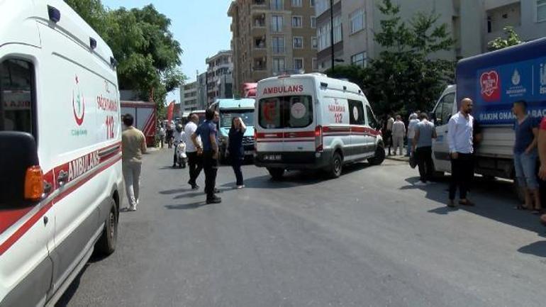 Ümraniyede minibüs ile hafriyat kamyonu çarpıştı: 6 yaralı