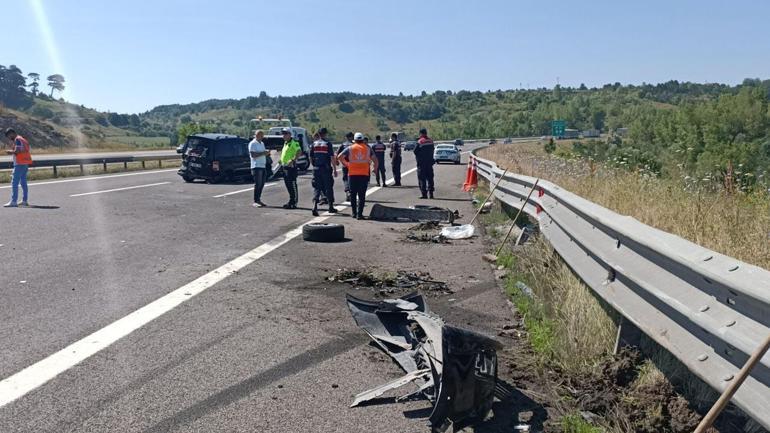 Bolu TEM geçişinde 2 hafif ticari araç çarpıştı: 9 yaralı