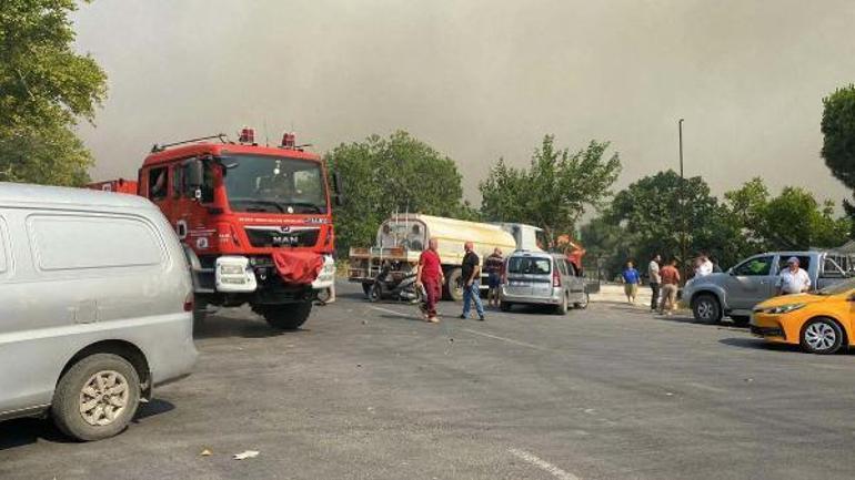 Çanakkaledeki orman yangınına müdahale sürüyor