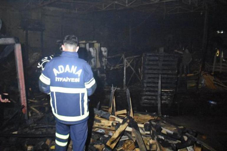 Tahta palet imalathanesinde çıkan yangın korkuttu