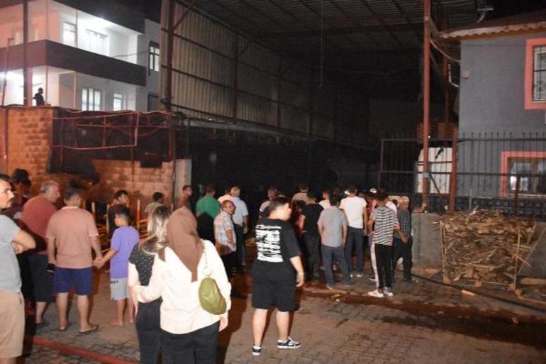 Tahta palet imalathanesinde çıkan yangın korkuttu