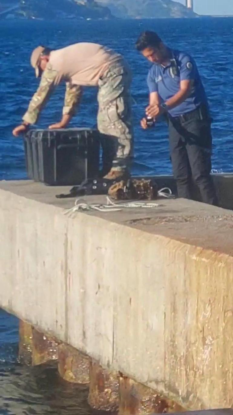 Sarıyer’de midye avına çıktı, havan topu mermisi buldu