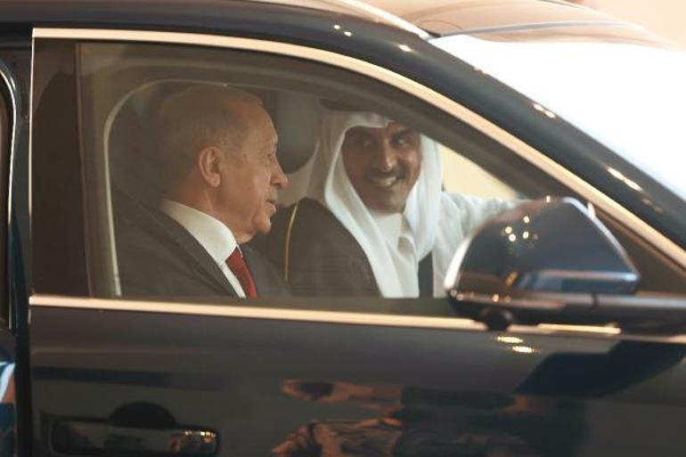 Cumhurbaşkanı Erdoğan Katar’da resmi törenle karşılandı
