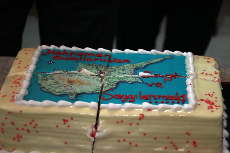 Edirnede Kıbrıs gazilerine 49uncu yıl pastası