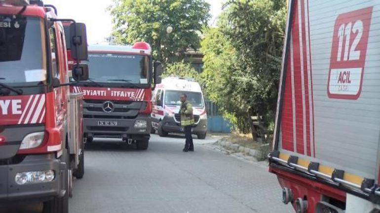 Başakşehirde sanayi sitesinde yangın