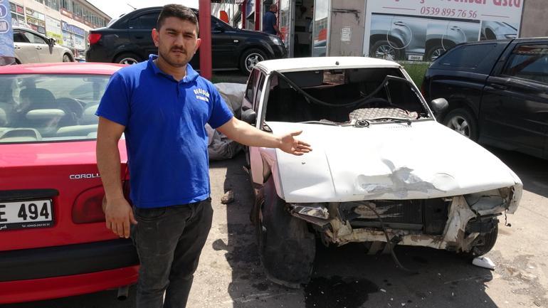 Çaldığı otomobille 3 araca çarptı, tedavi için kaldırıldığı hastaneden kaçtı