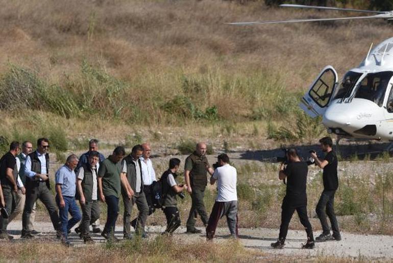 Kemerdeki orman yangınına havadan müdahale